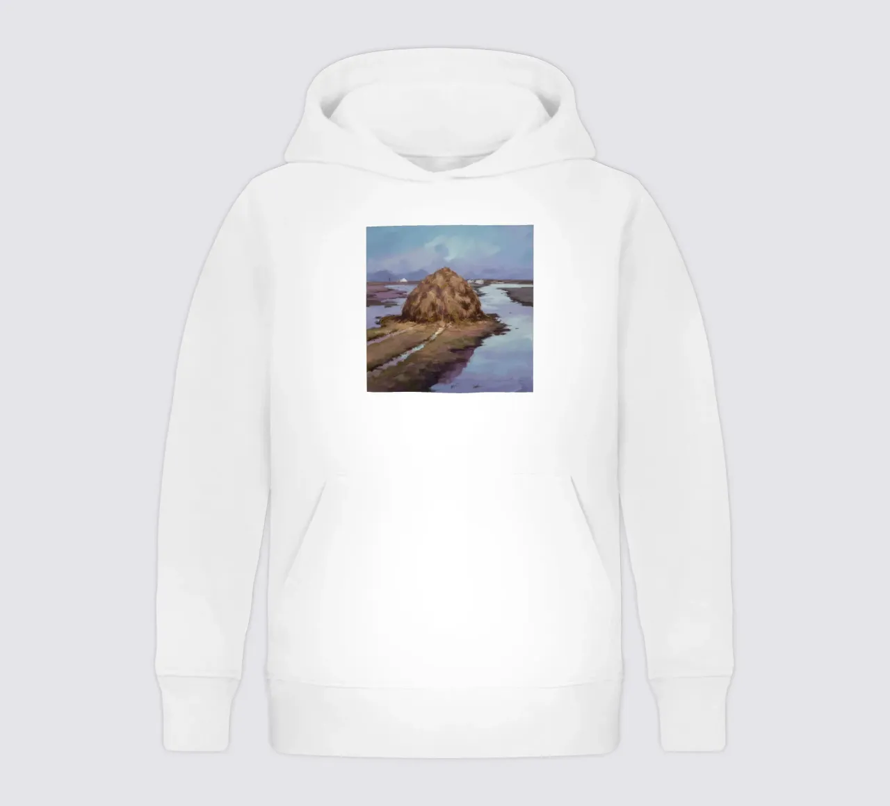 Fiume Haystack Calma felpa bambino con cappuccio da Radiance Landscape