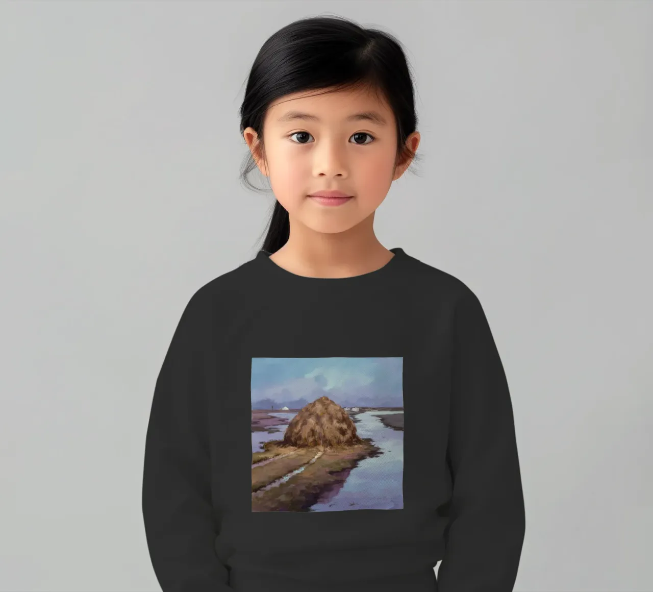 Fiume Haystack Calma felpa bambino da Radiance Landscape