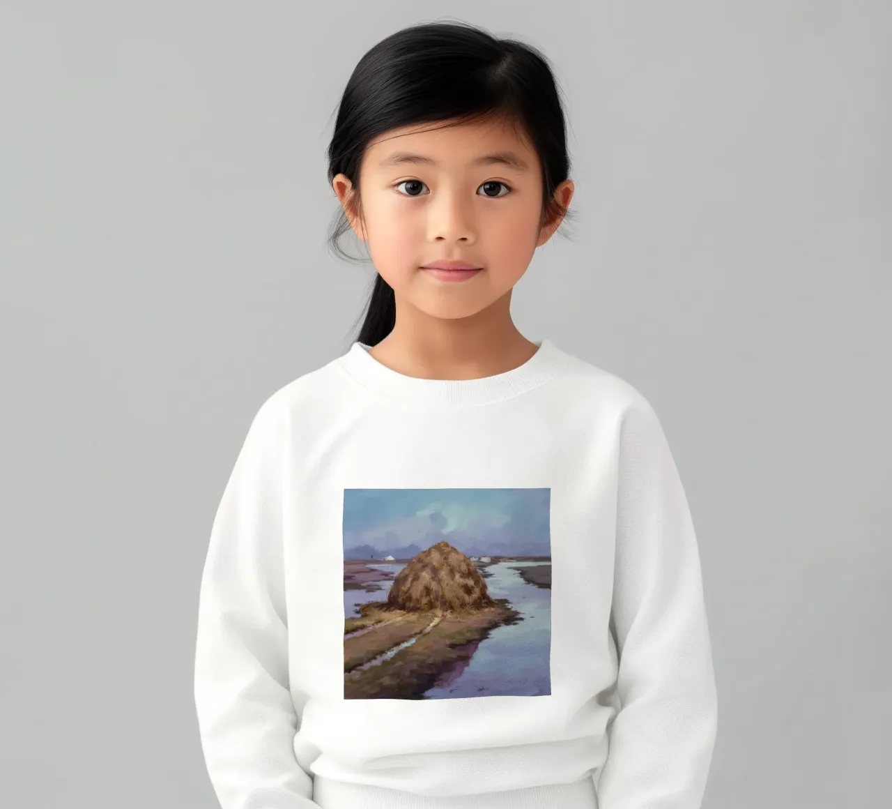 Fiume Haystack Calma felpa bambino da Radiance Landscape