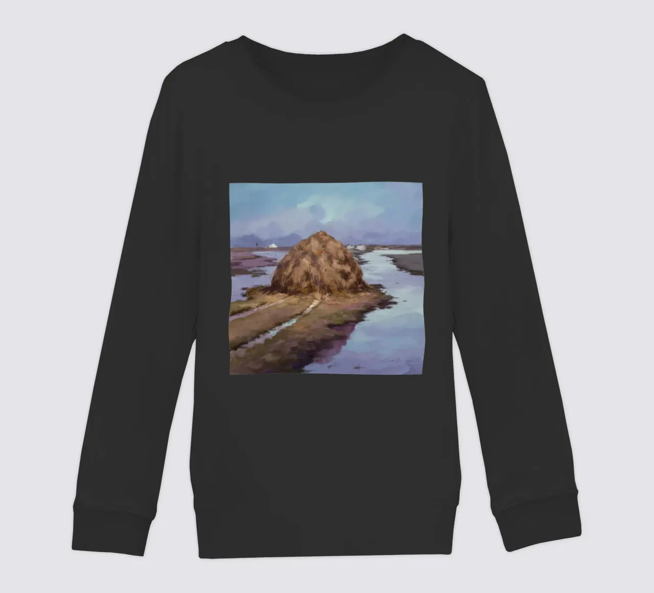 Fiume Haystack Calma felpa bambino da Radiance Landscape