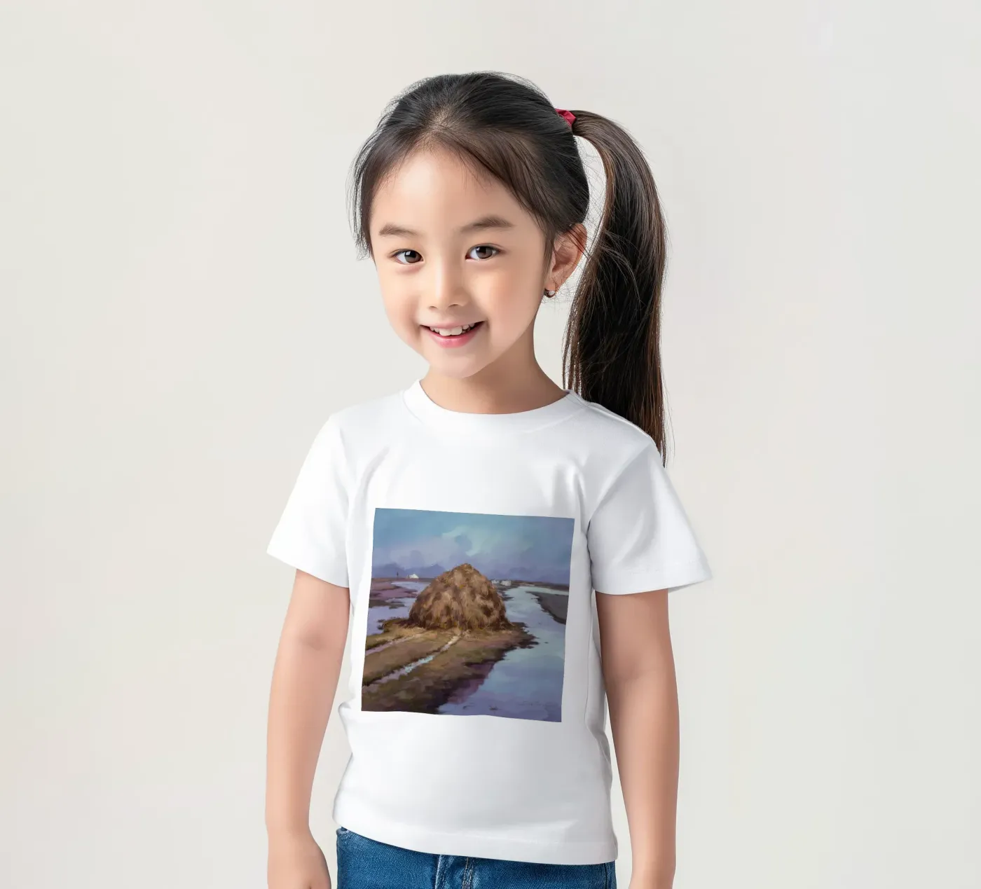 Hooiberg rivier kalm kinder t-shirt van Radiance Landscape