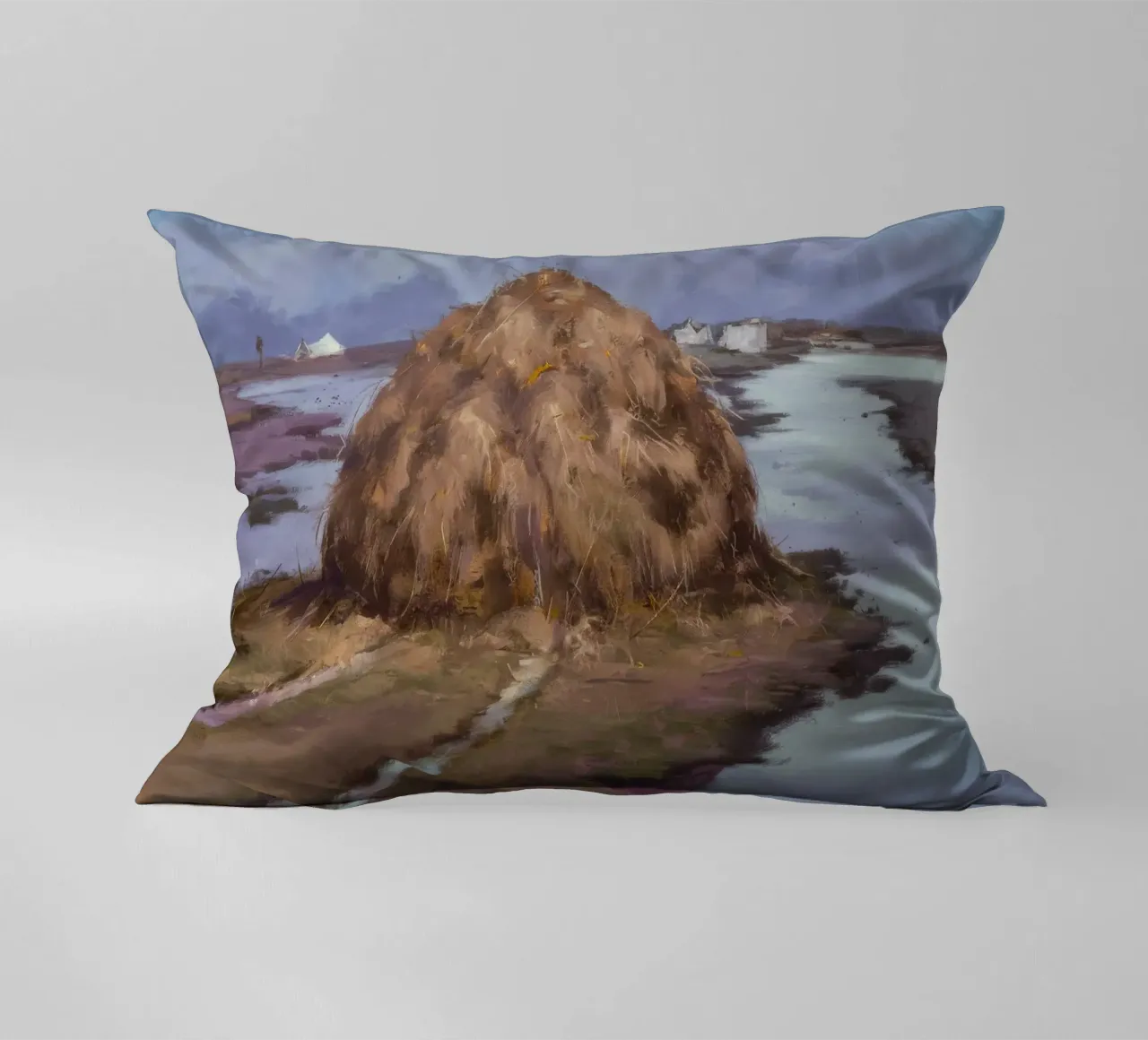 Fiume Haystack Calma cuscino da Radiance Landscape