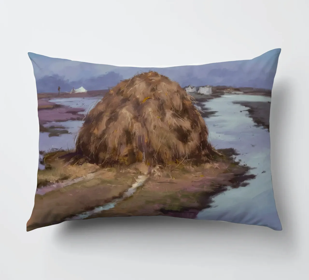 Fiume Haystack Calma cuscino da Radiance Landscape