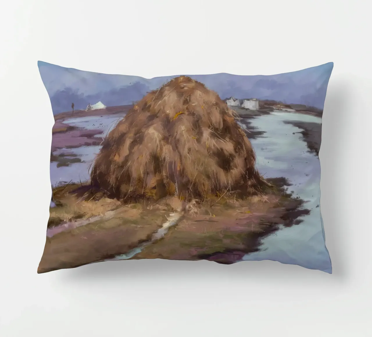 Fiume Haystack Calma cuscino da Radiance Landscape