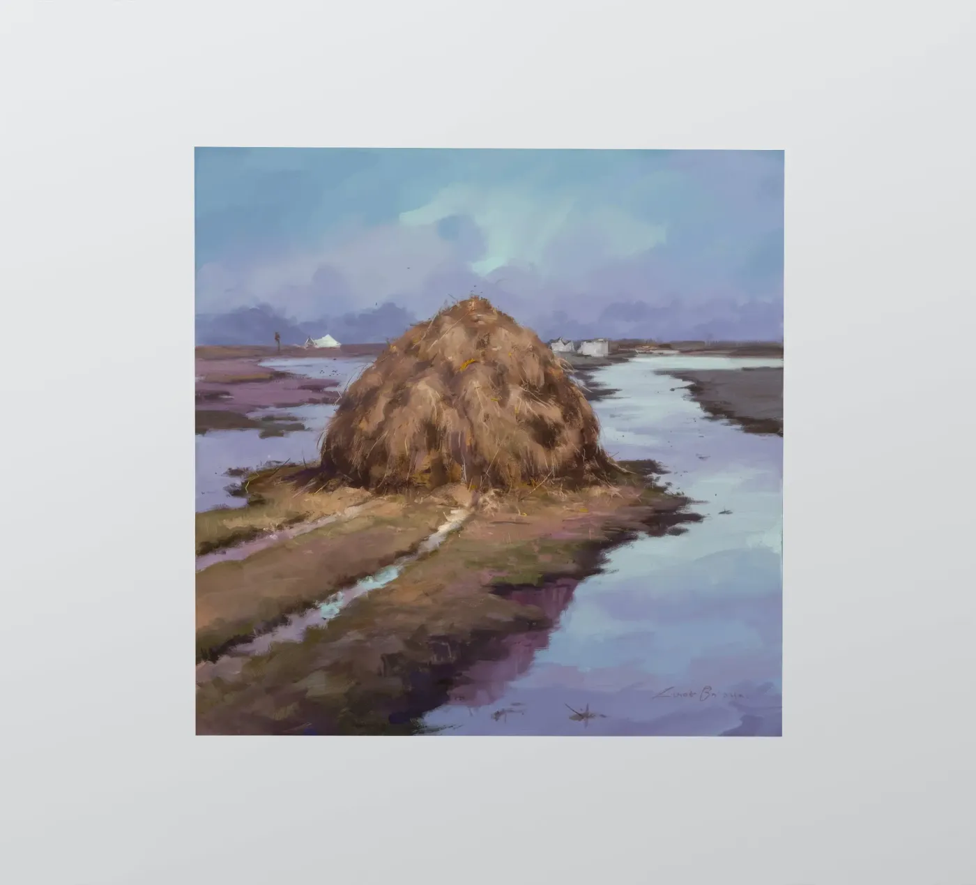 Hooiberg rivier kalm sticker van Radiance Landscape