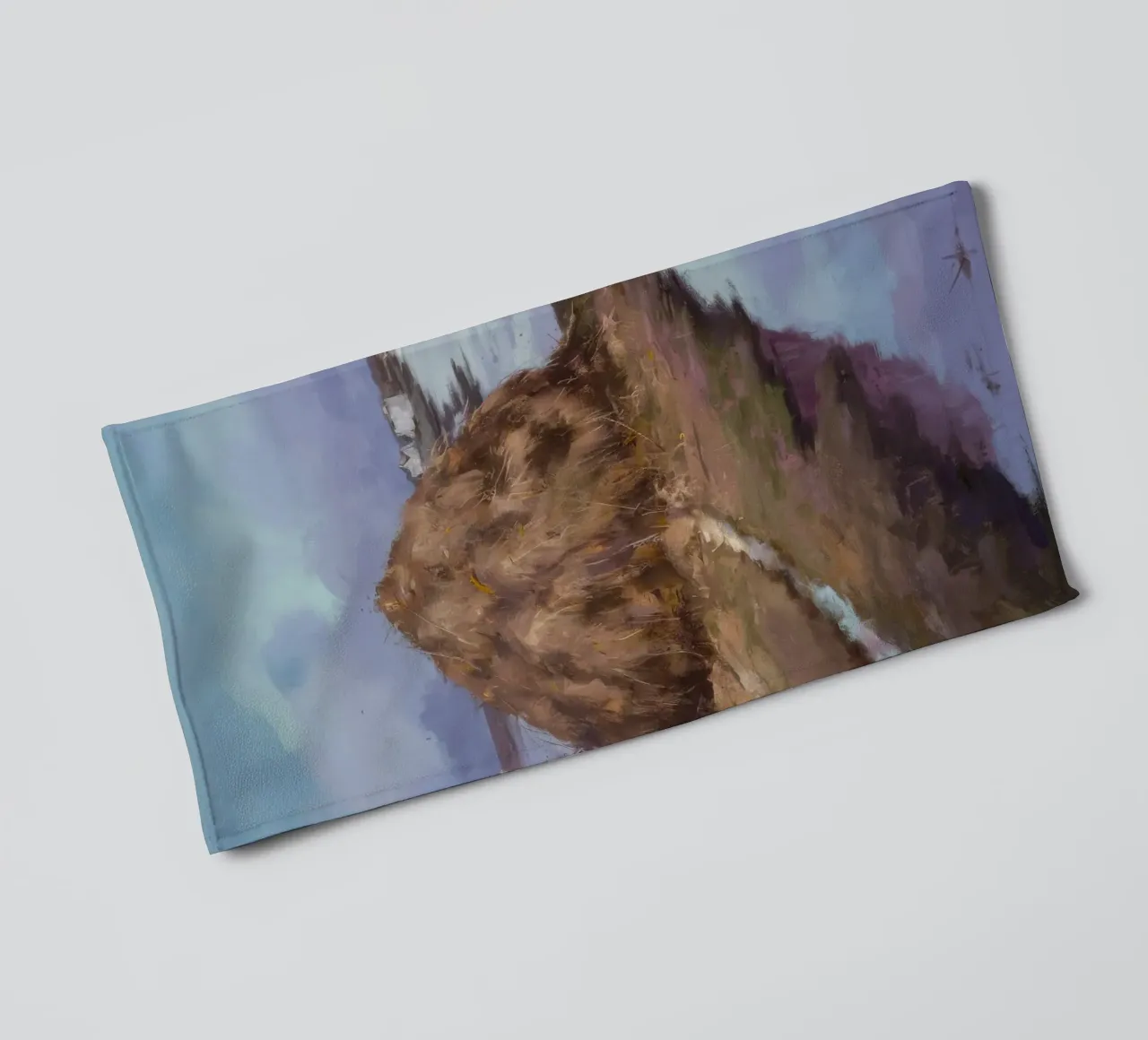 Fiume Haystack Calma asciugamano da bagno da Radiance Landscape