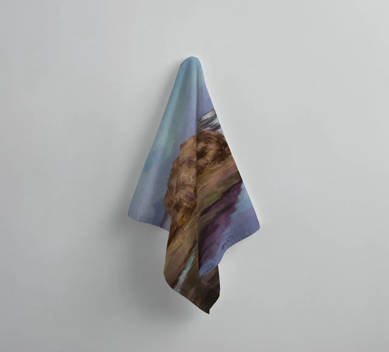 Fiume Haystack Calma asciugamano da bagno da Radiance Landscape