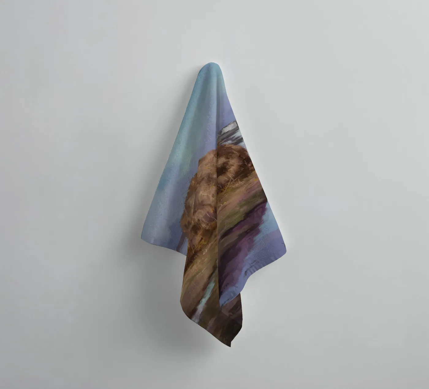 Haystack River Calm towel by Radiance Landscape