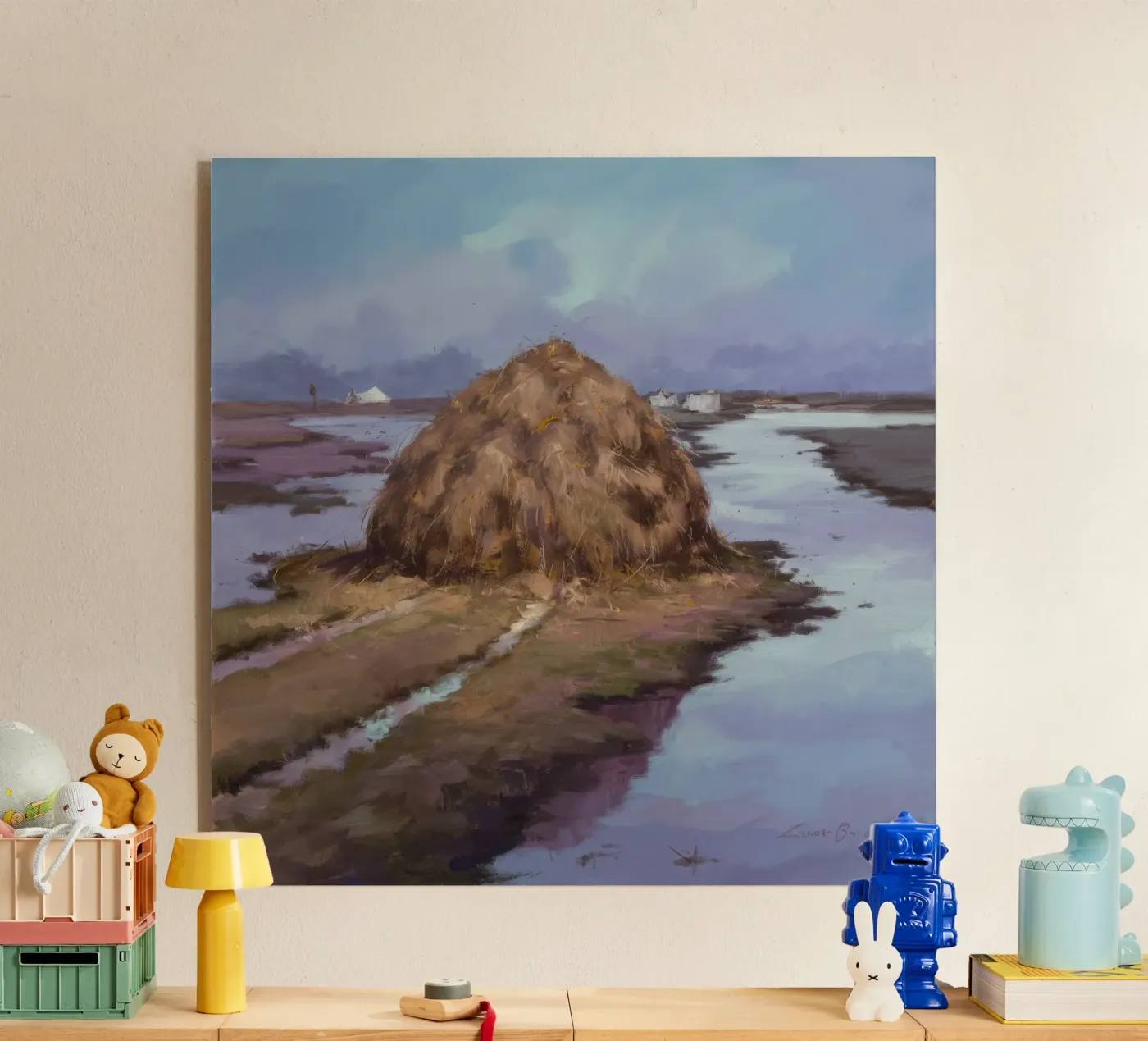 Hooiberg rivier kalm acryl van Radiance Landscape