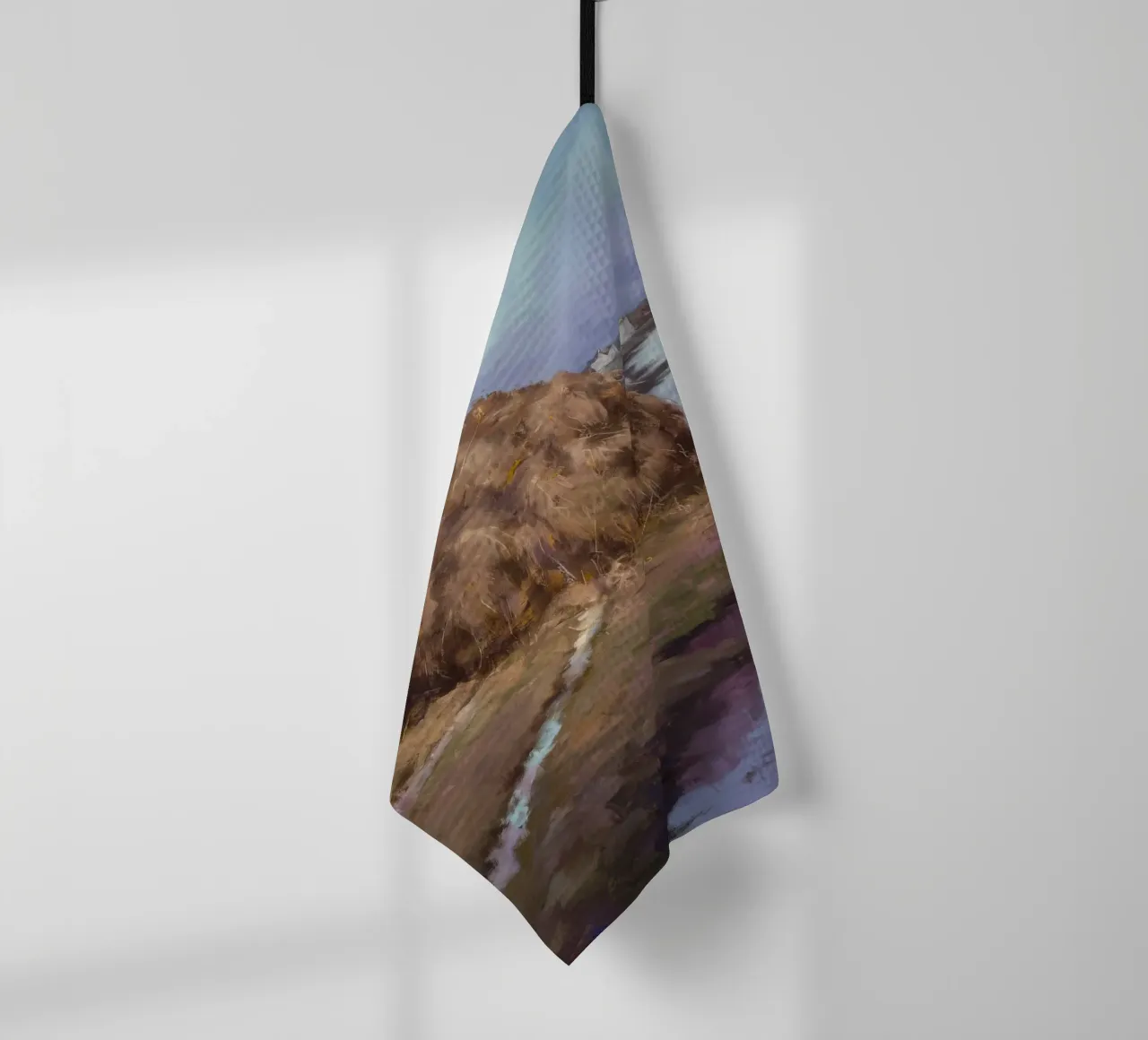 Fiume Haystack Calma canovaccio da cucina da Radiance Landscape