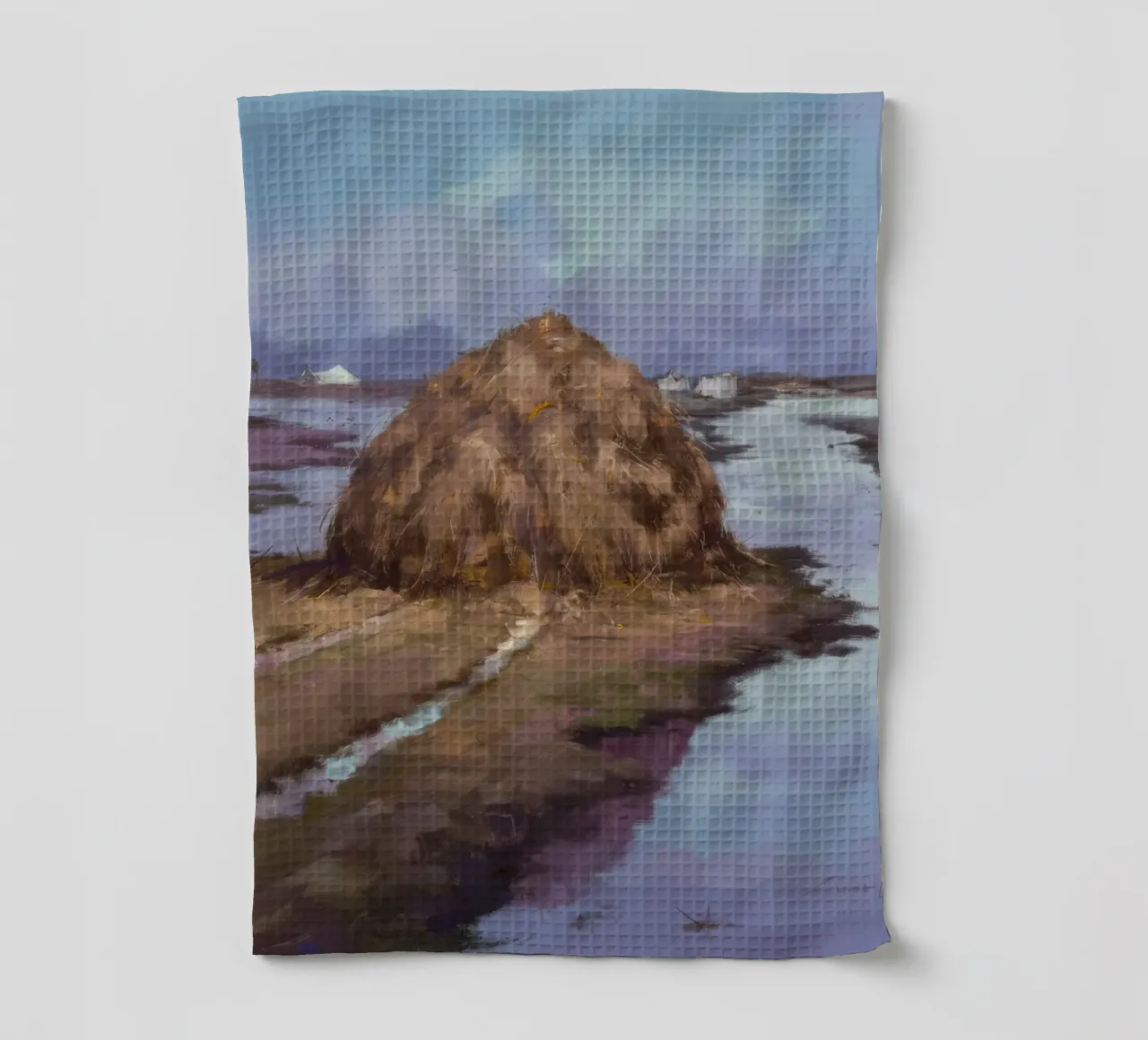 Fiume Haystack Calma canovaccio da cucina da Radiance Landscape