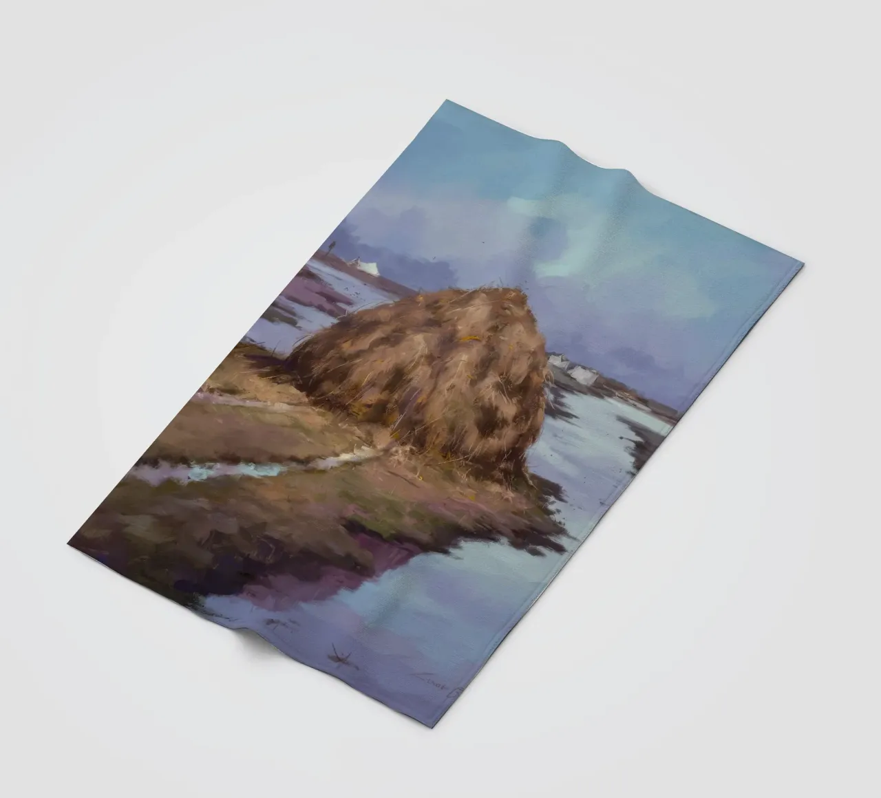 Fiume Haystack Calma coperta in pile da Radiance Landscape