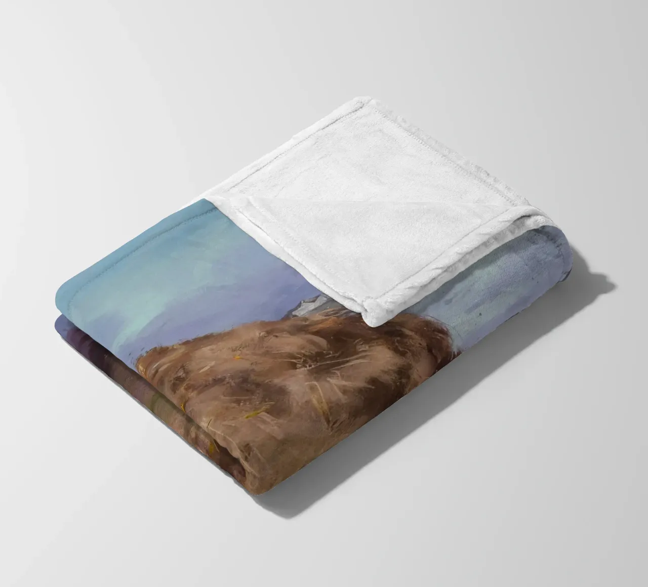 Haystack River Calm Fleecedecke von Radiance Landscape