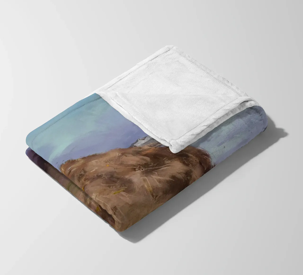 Haystack River Calm Fleecedecke von Radiance Landscape