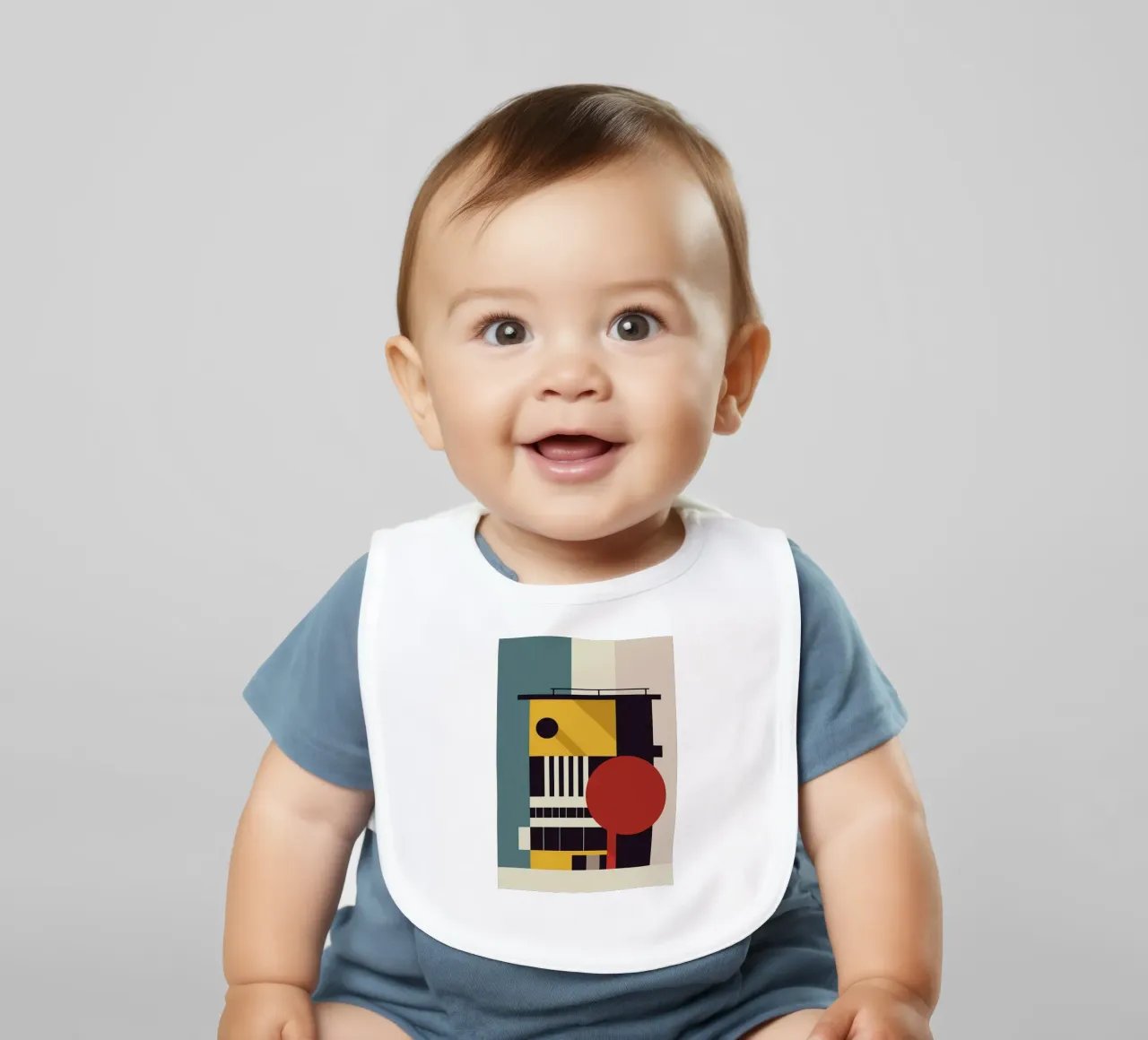 Bauhaus baby bib by Brooke