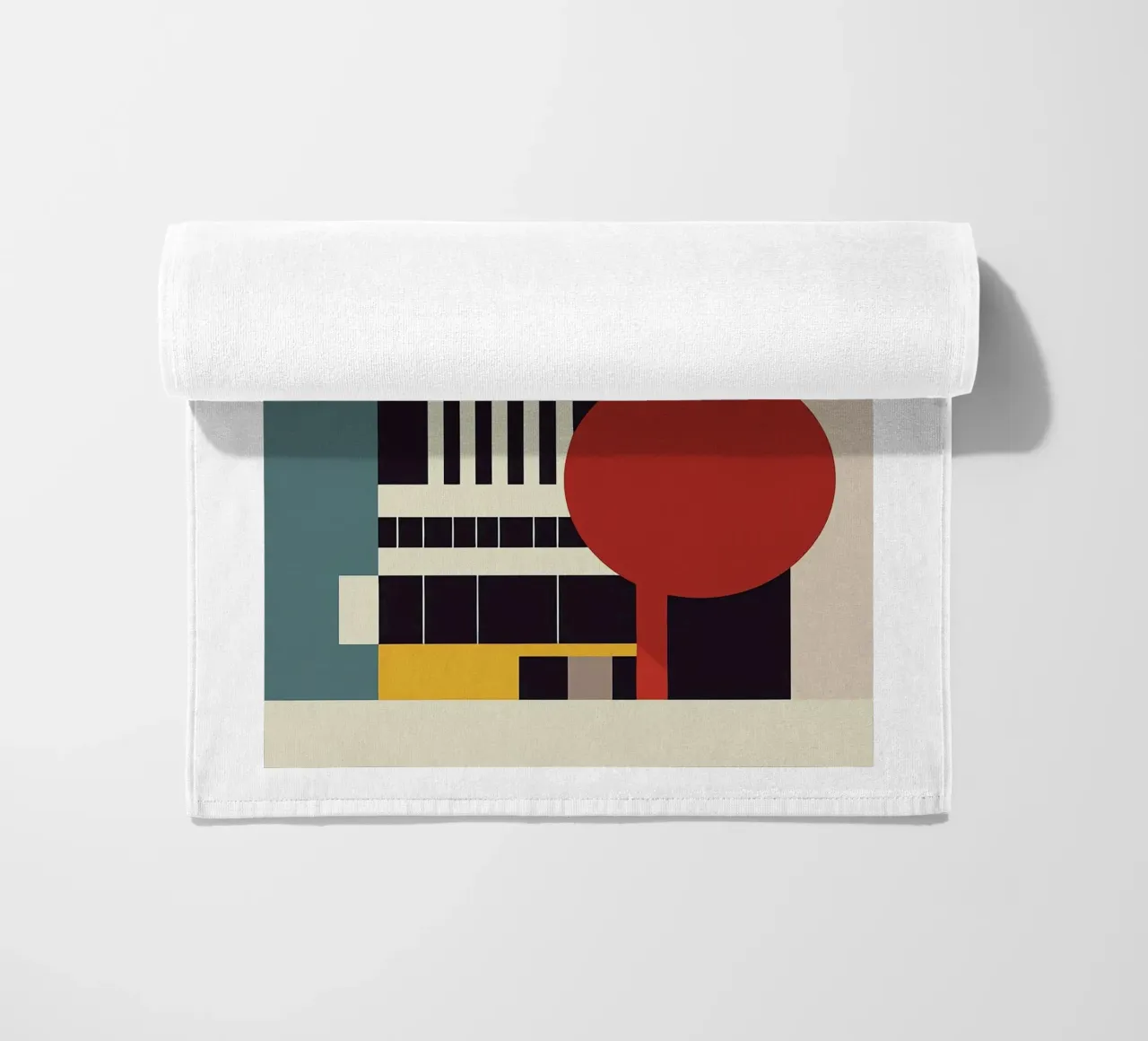 Bauhaus beach towel by Brooke