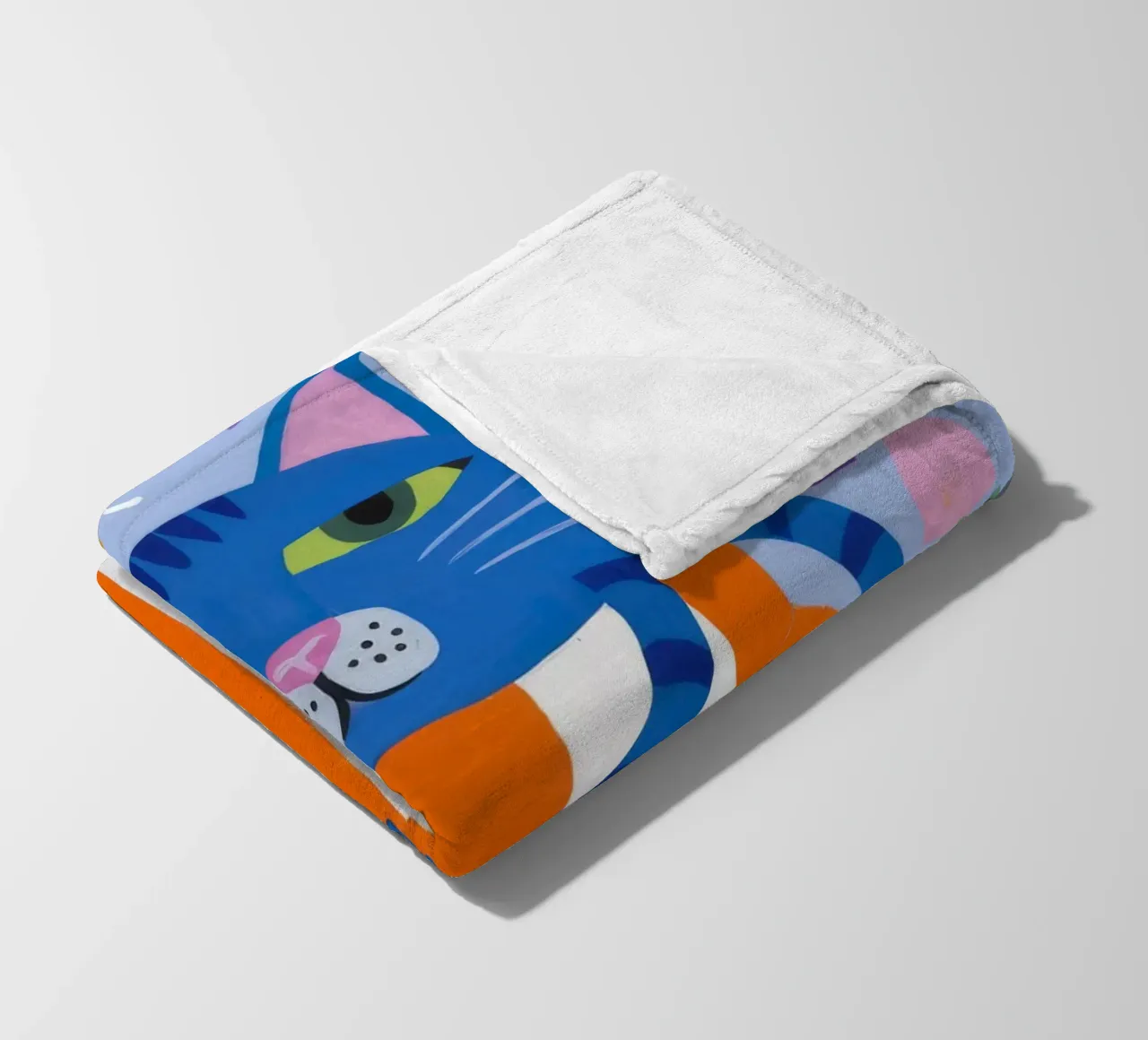 Gatto eccentrico a strisce coperta in pile da Moonlite Desire