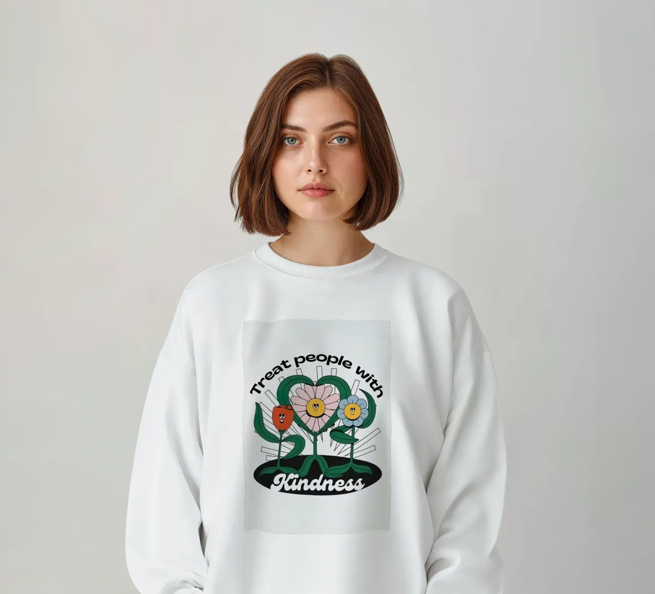 Trattare le persone con gentilezza felpa da Natasha Shop