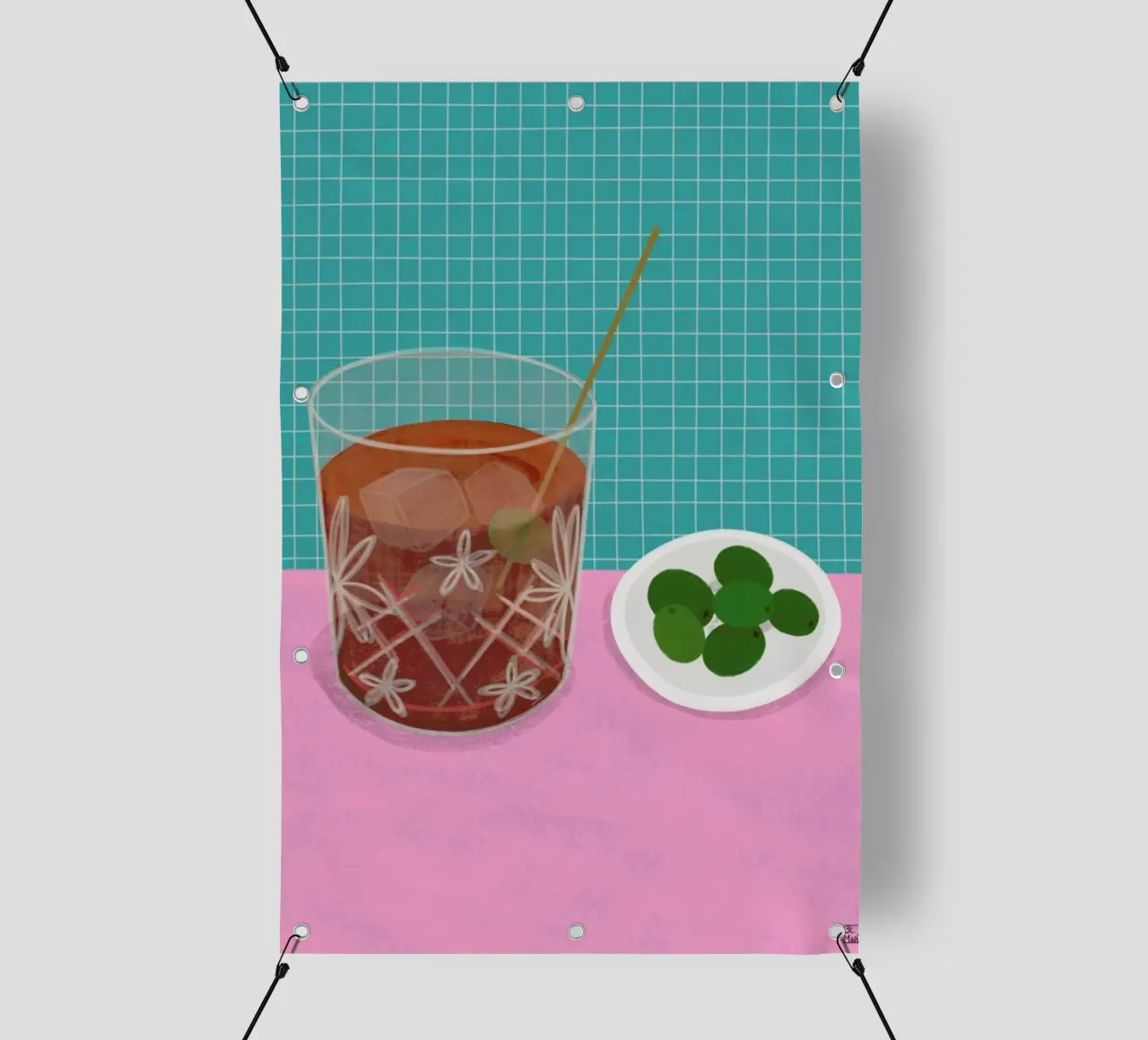 Vermut With Olives telo in pvc da Be Mart