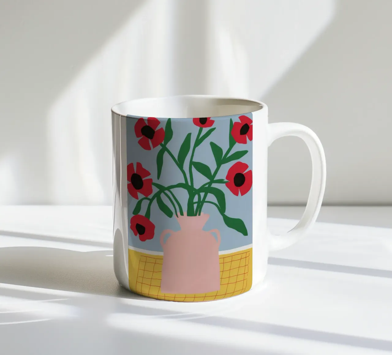 Fiore piastrellato Stillness tazza in ceramica da Moonlite Desire