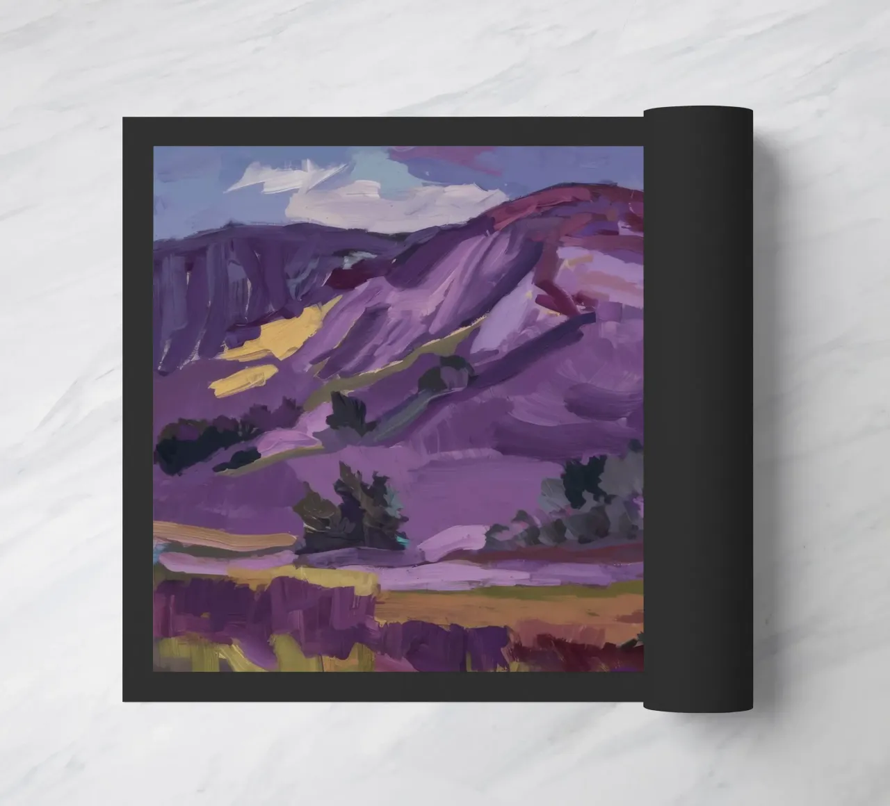 Purple Peak Majesty doormat by Radiance Landscape
