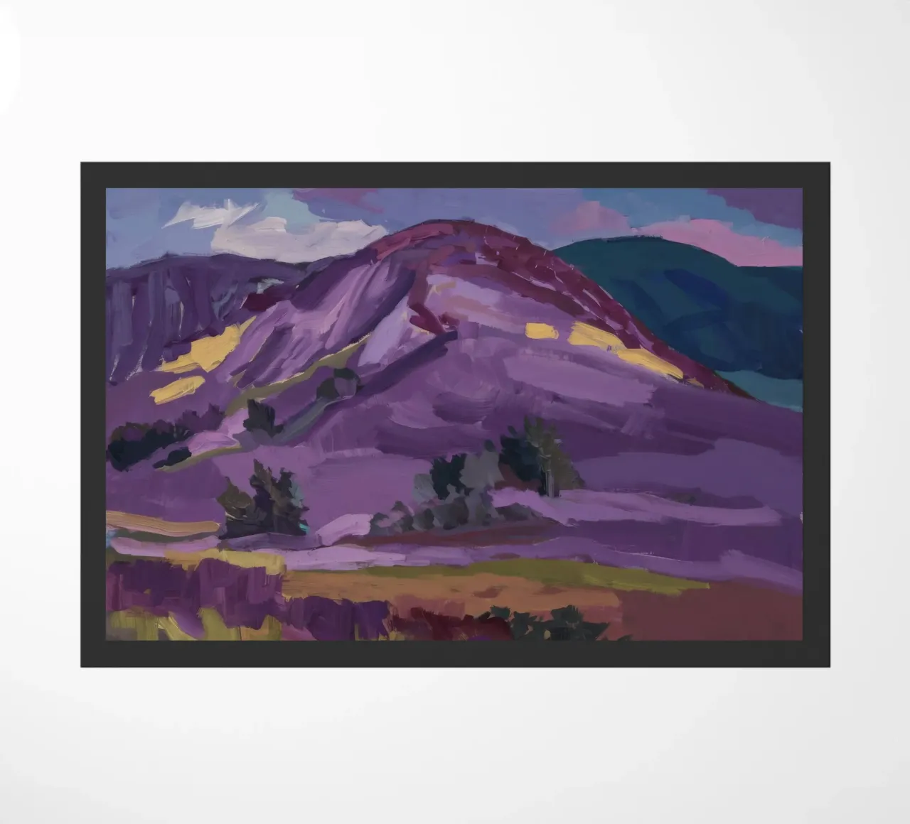 Purple Peak Majesty doormat by Radiance Landscape