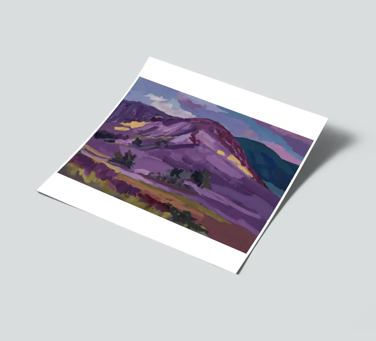 Purple Peak Majesty sticker sheet by Radiance Landscape
