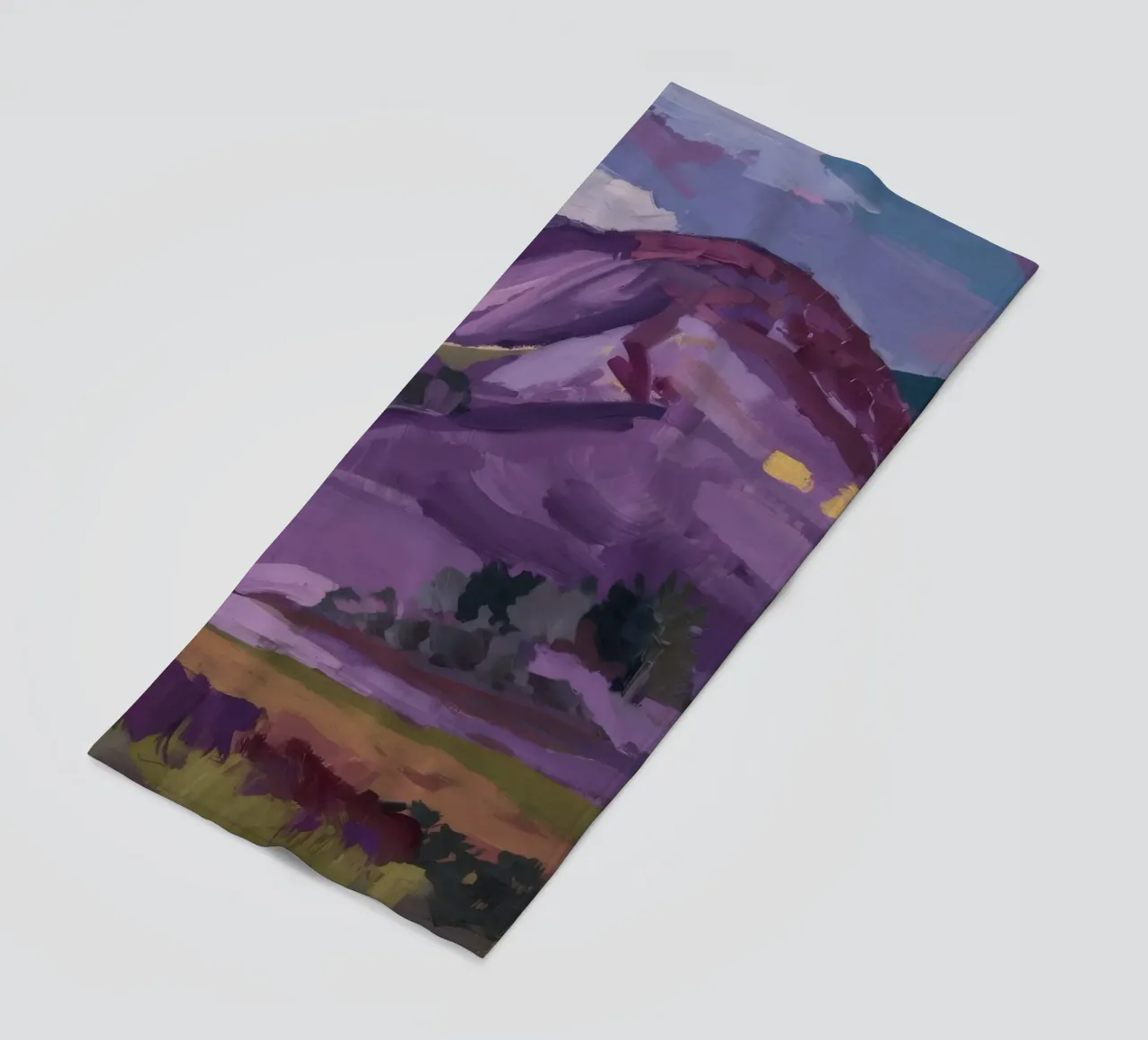 Purple Peak Majesty beach towel by Radiance Landscape