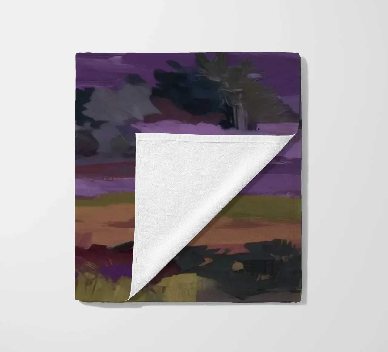 Purple Peak Majesty beach towel by Radiance Landscape