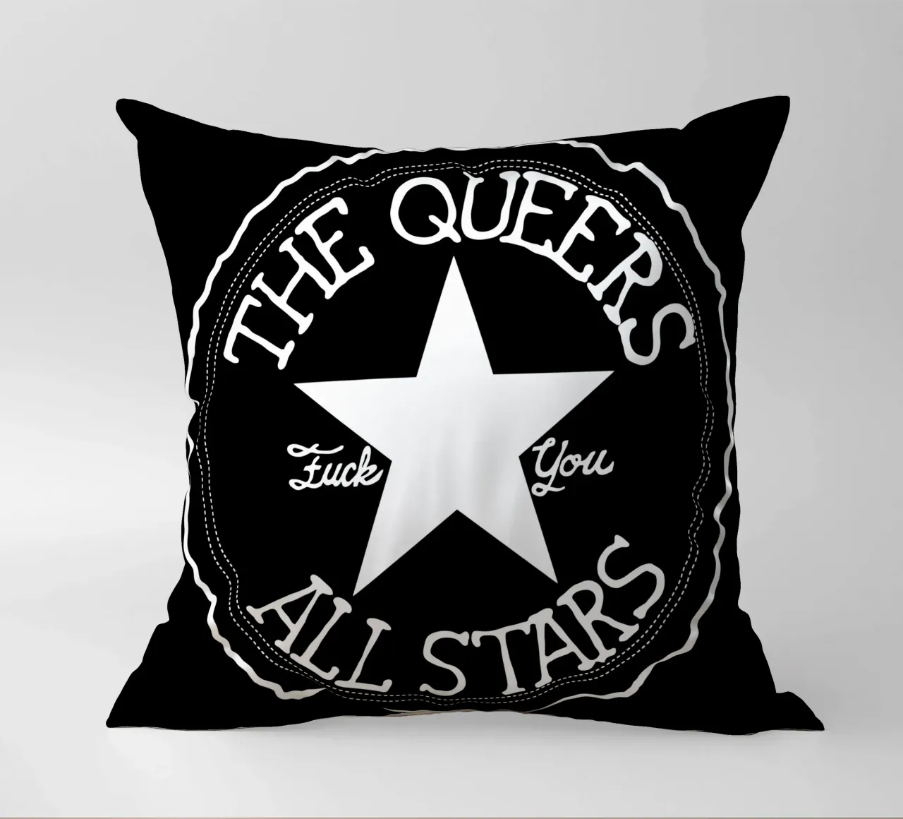 The Queers Logo All Stars cuscino da kiwirsemplok