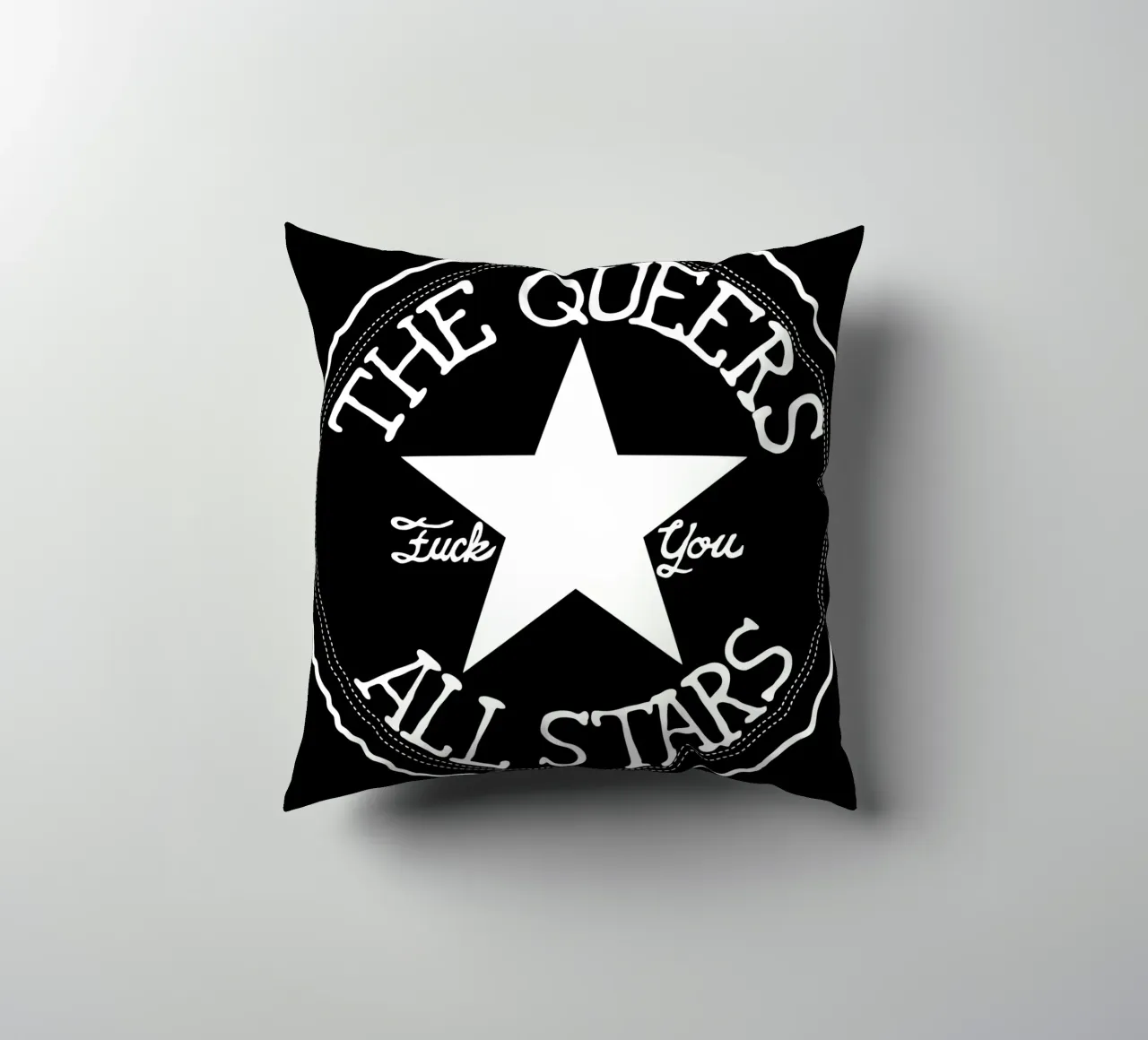 The Queers Logo All Stars cuscino da kiwirsemplok