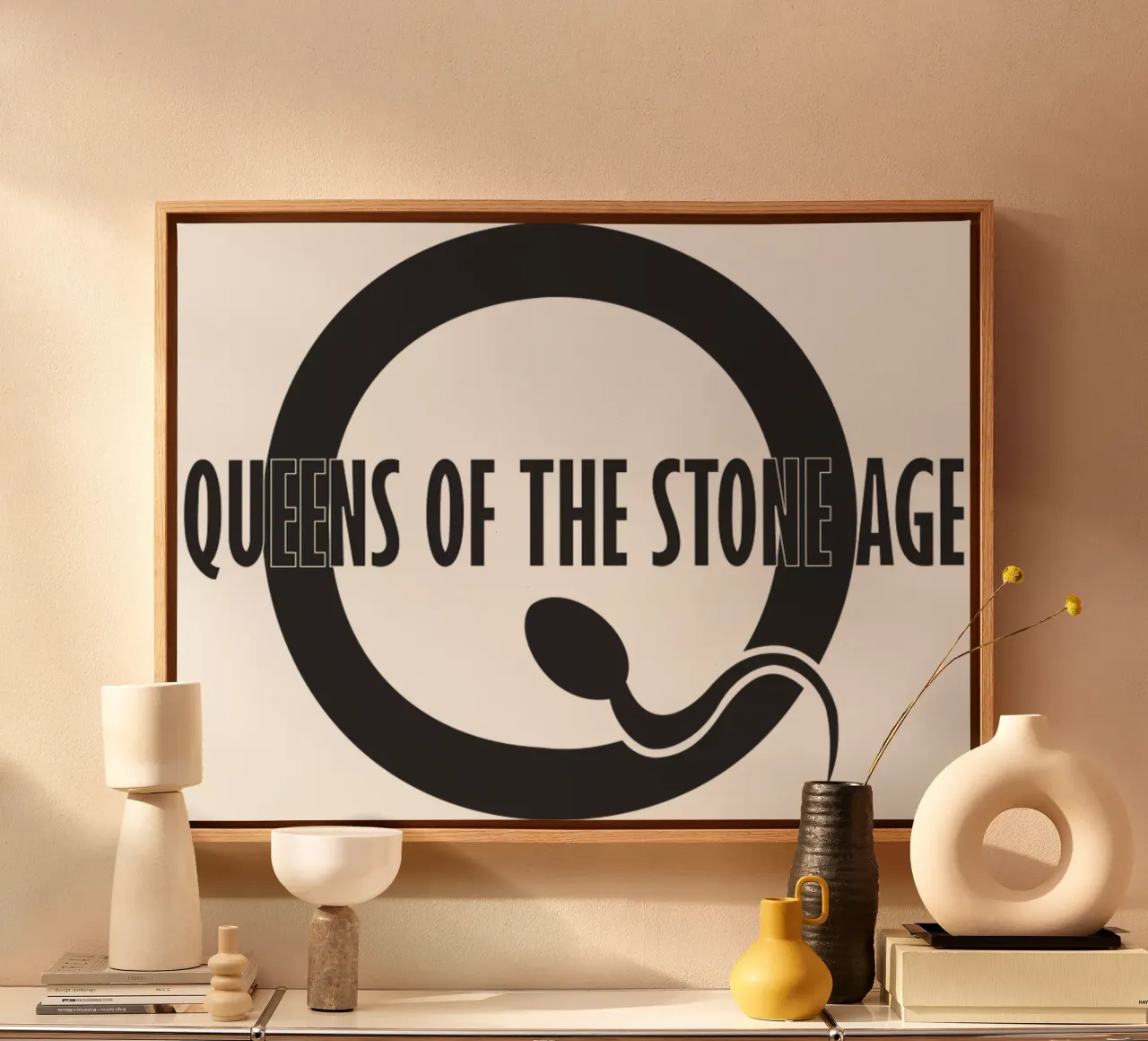 Queens of the Stone Age tela con Cornice a cassetta da kiwirsemplok