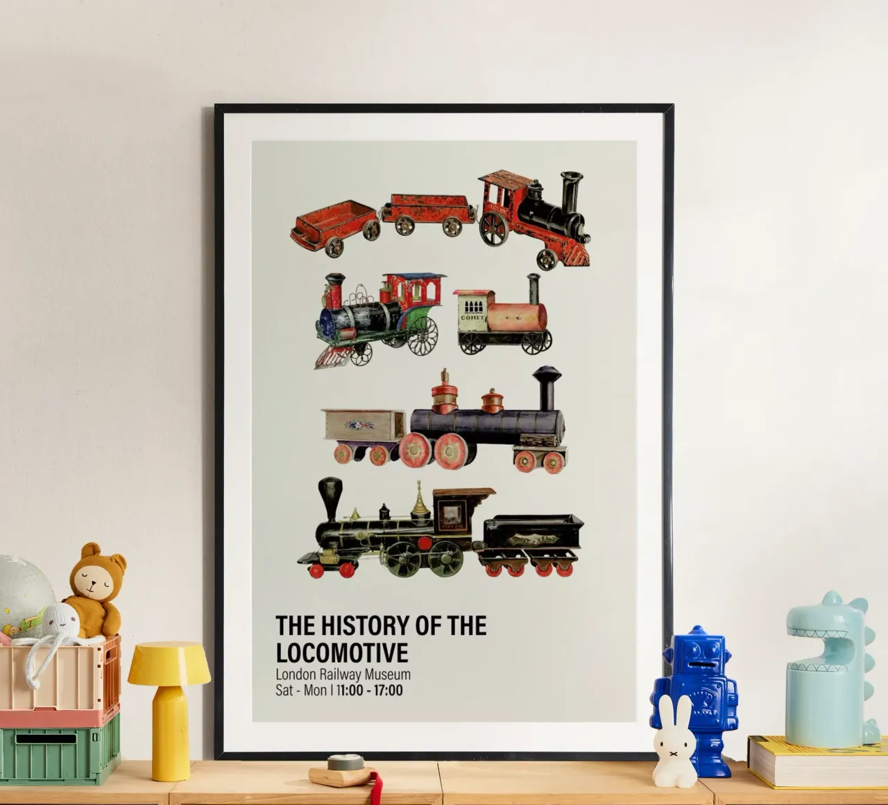 The History of the Locomotive poster da Vintage by JUNIQE