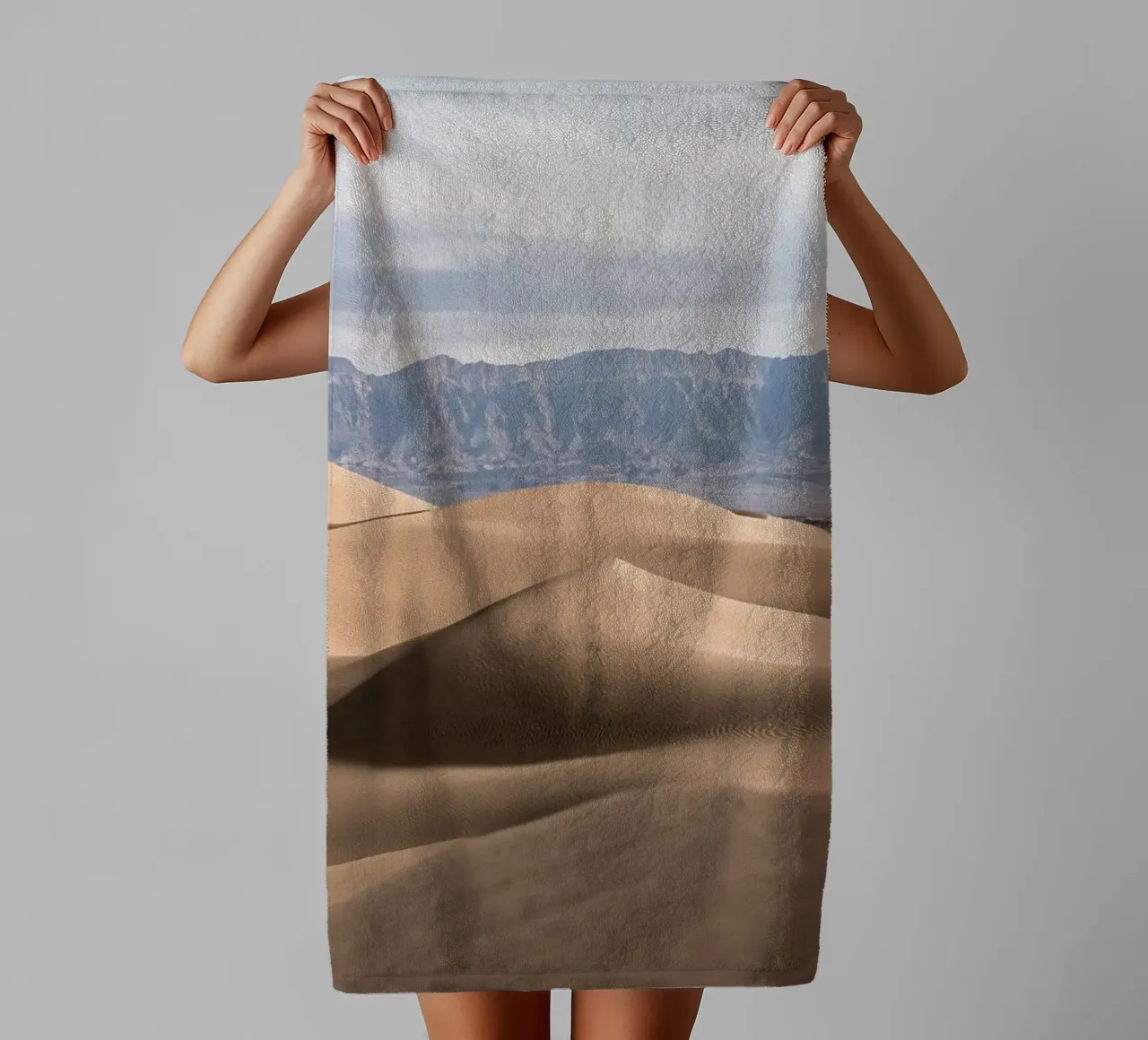 Sand dunes in the Great Salt Desert asciugamano da bagno da photolovers
