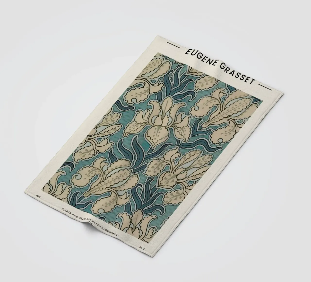 Grasset - Iris coperta in pile da Vintage by JUNIQE