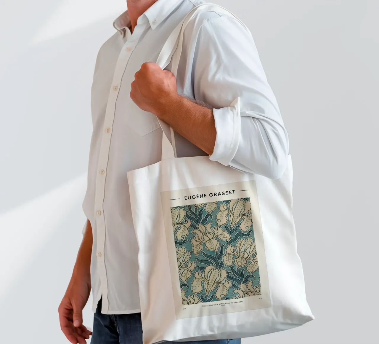 Grasset - Iris borsa in juta da Vintage by JUNIQE