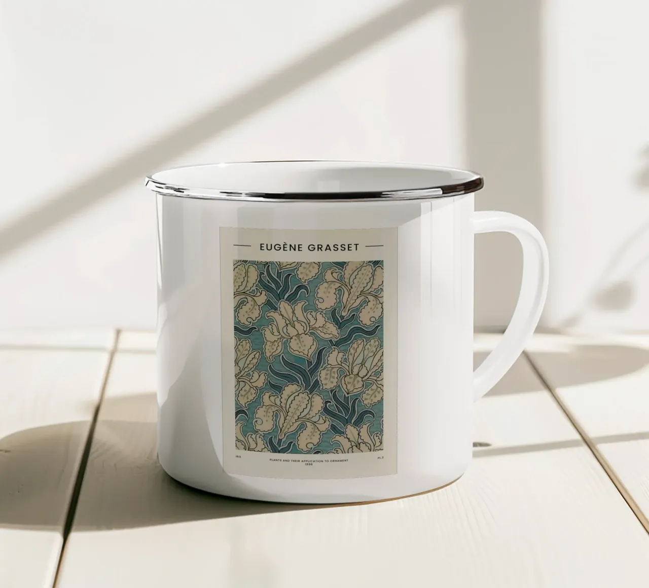 Grasset - Iris tazza in smalto da Vintage by JUNIQE