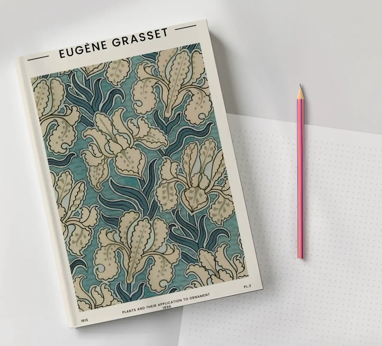 Grasset - Iris notebook by Vintage by JUNIQE
