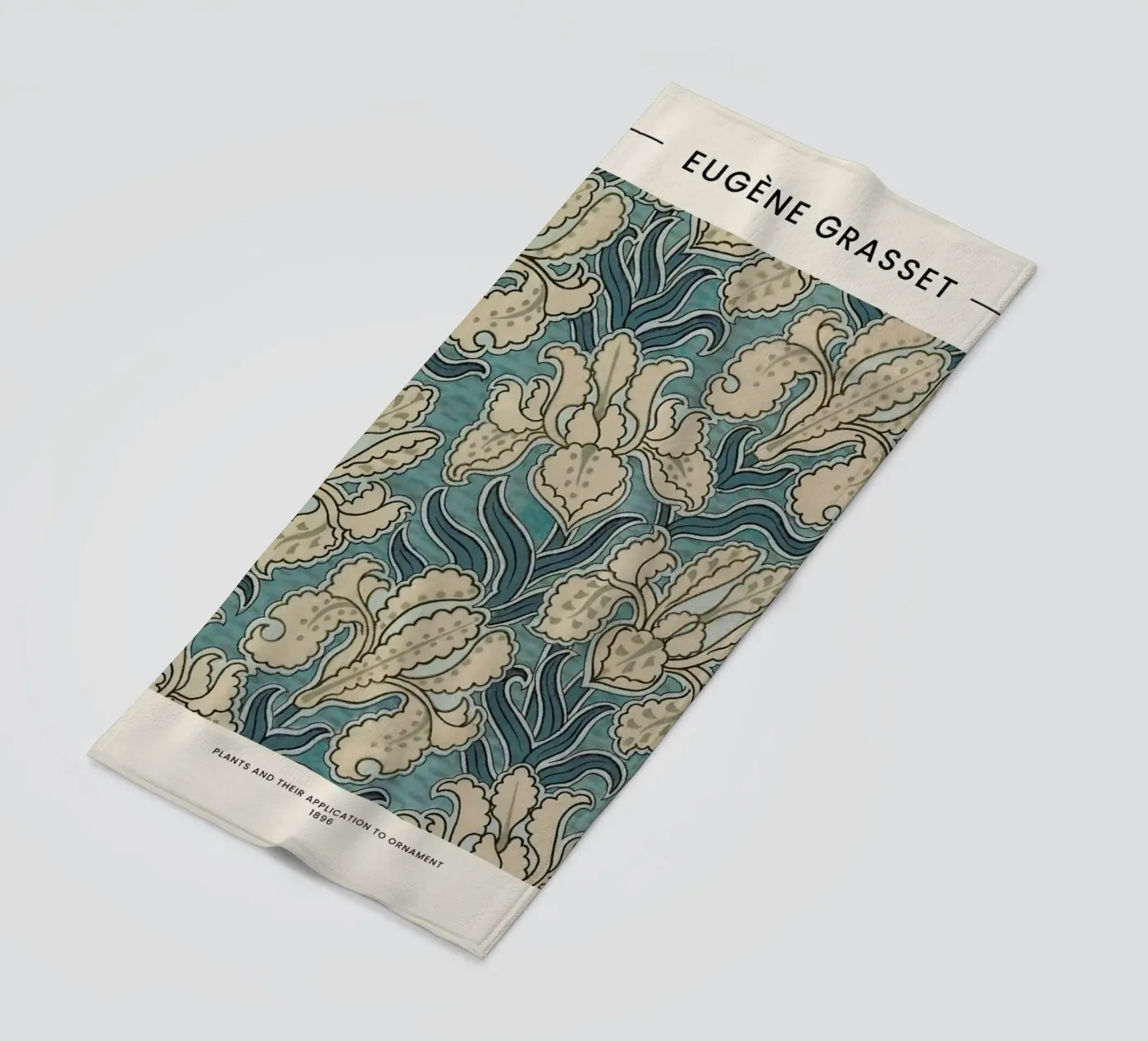 Grasset - Iris serviette de plage de Vintage by JUNIQE