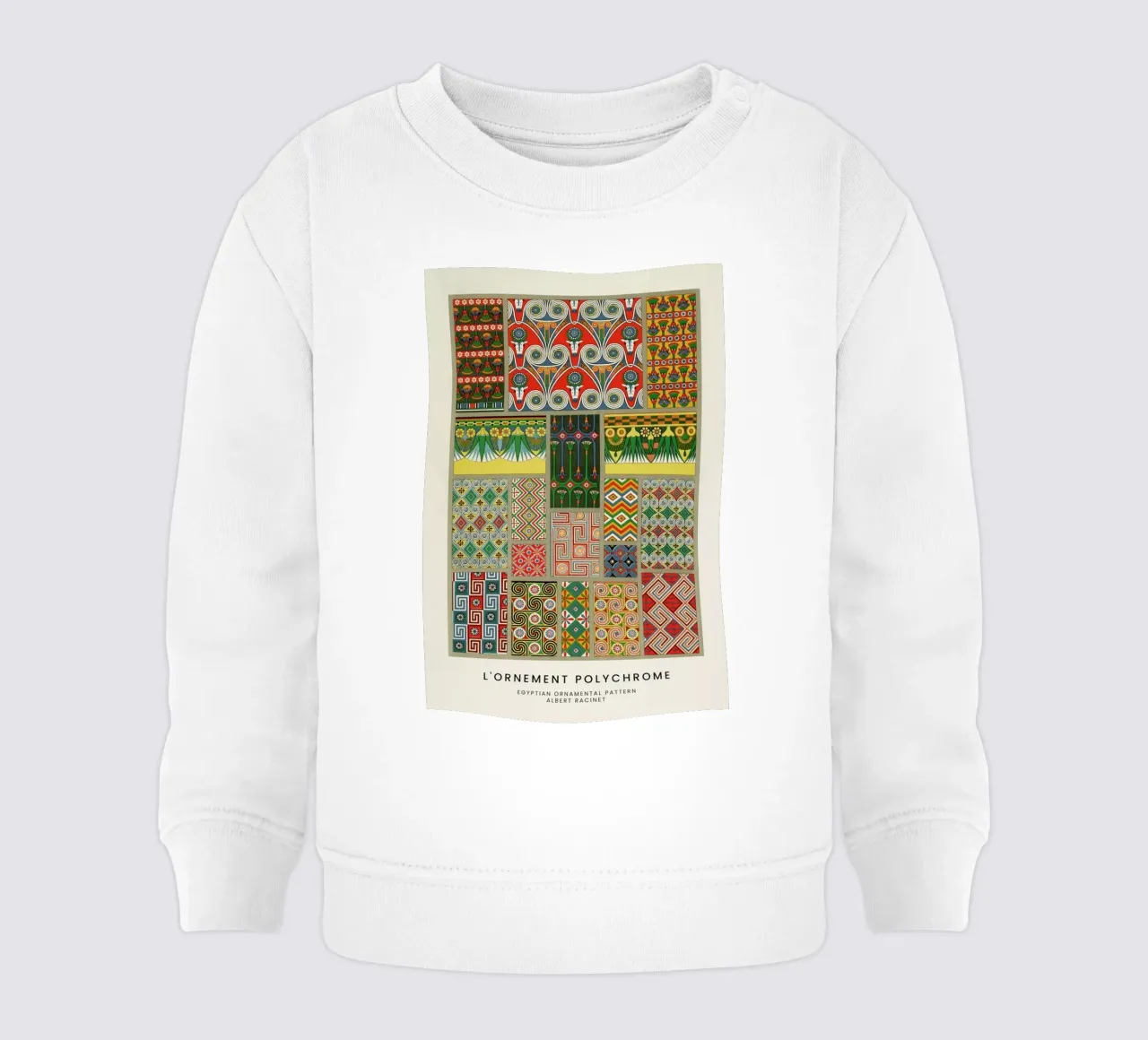 Racinet -  Egyptian  Ornamental Pattern felpa neonato da Vintage by JUNIQE
