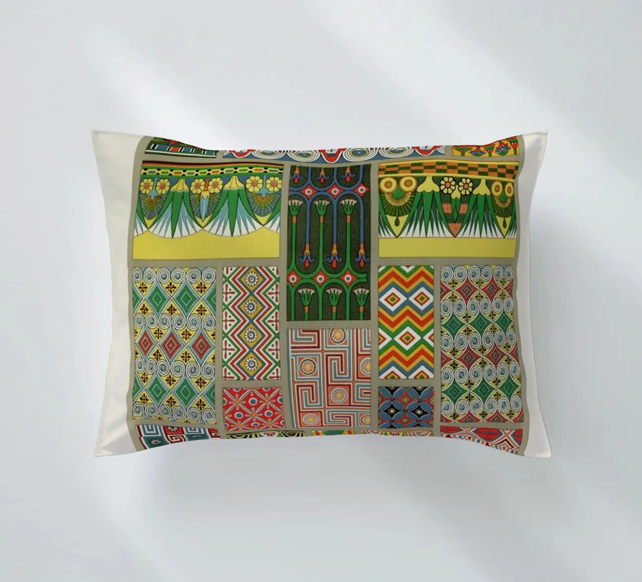 Racinet -  Egyptian  Ornamental Pattern cuscino da Vintage by JUNIQE