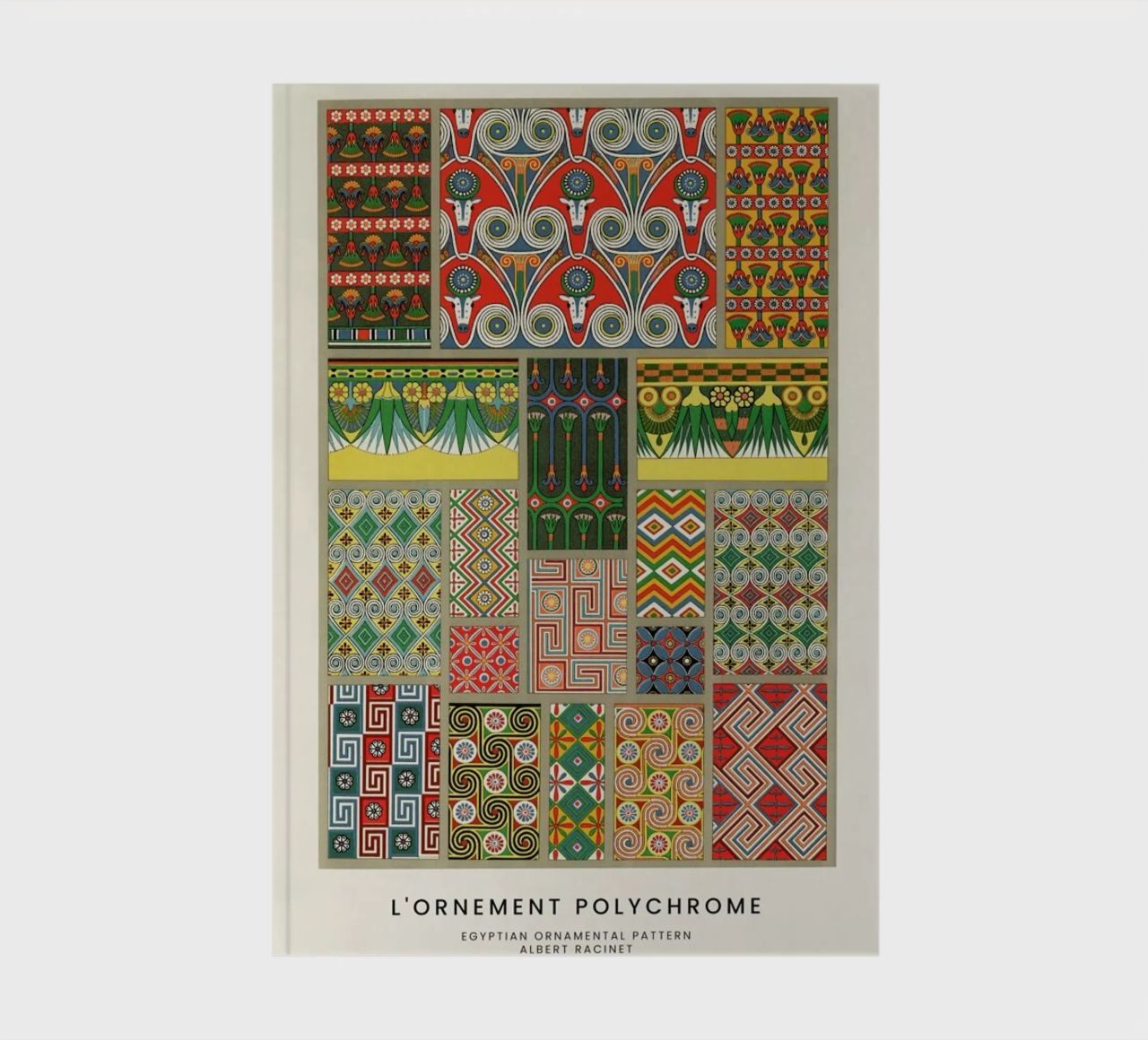 Racinet -  Egyptian  Ornamental Pattern notebook by Vintage by JUNIQE