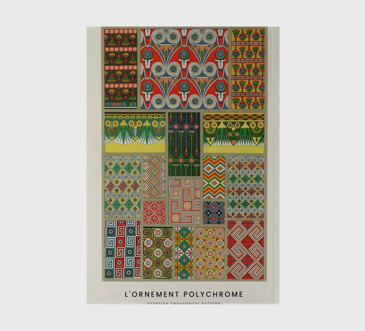 Racinet -  Egyptian  Ornamental Pattern notebook by Vintage by JUNIQE