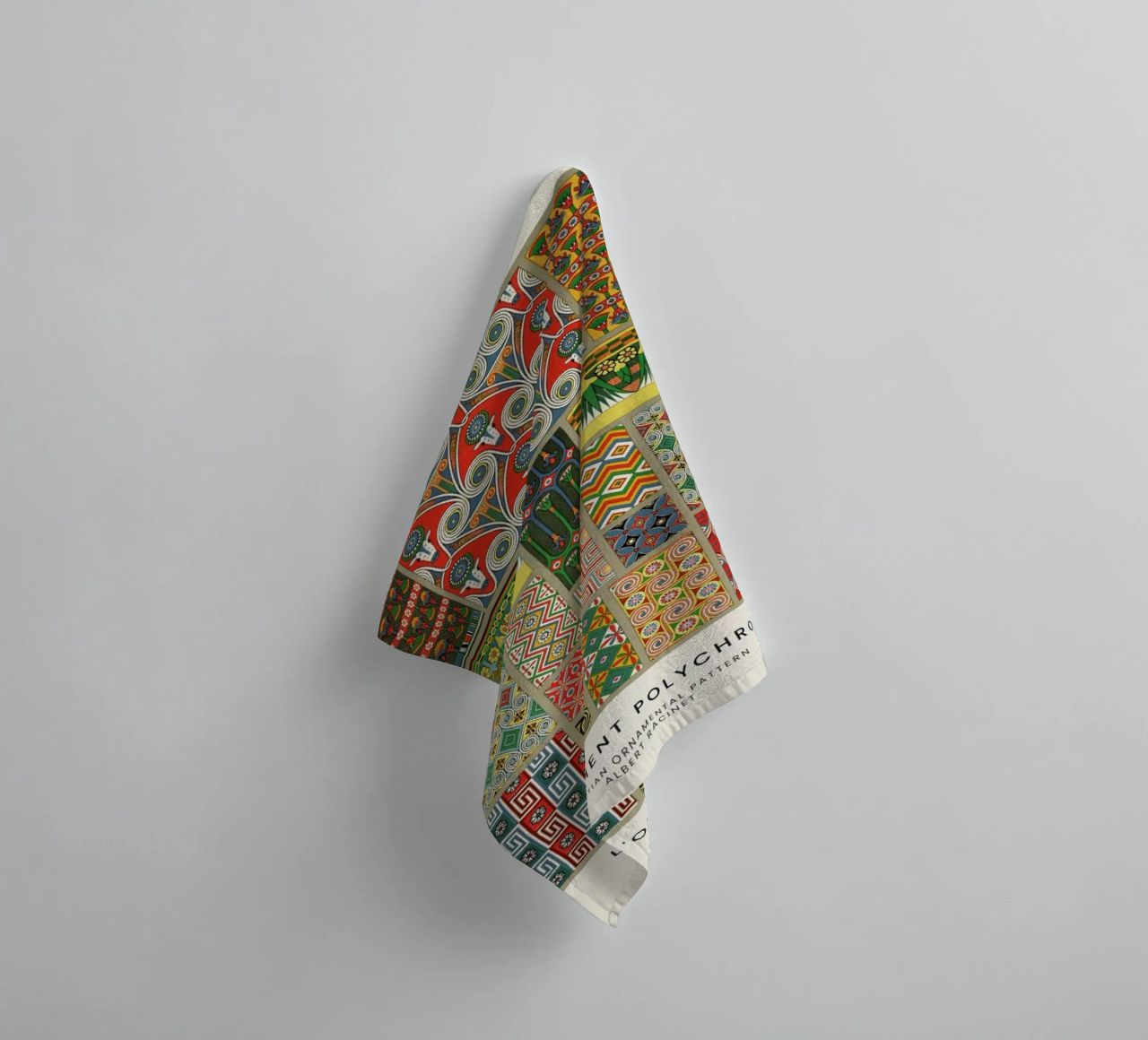 Racinet -  Egyptian  Ornamental Pattern towel by Vintage by JUNIQE