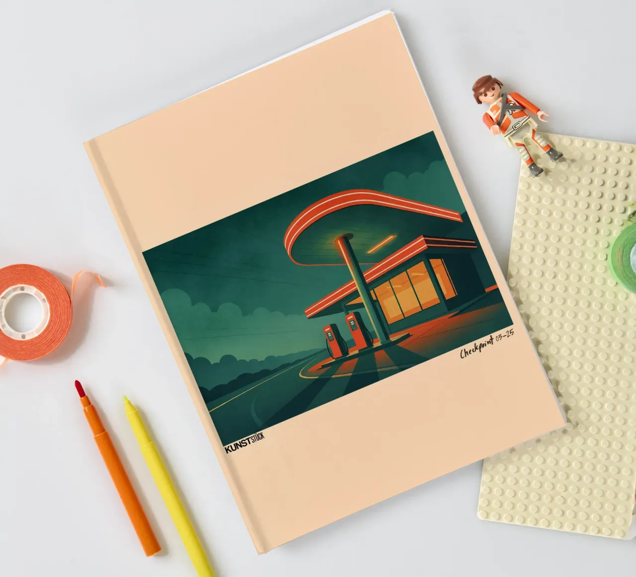 Neon Stop notebook by KUNSTstück