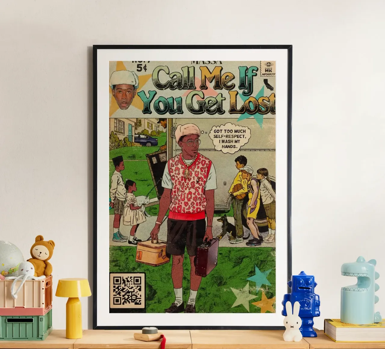 Cover Comic Call Me If You Get Lost poster con telaio in plastica da edanfargol