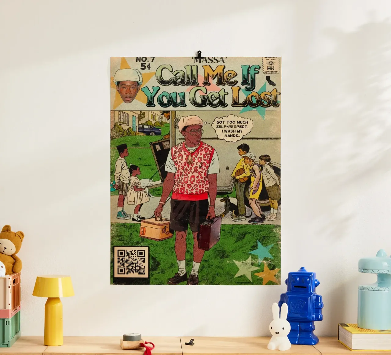 Cover Comic Call Me If You Get Lost poster con telaio in plastica da edanfargol