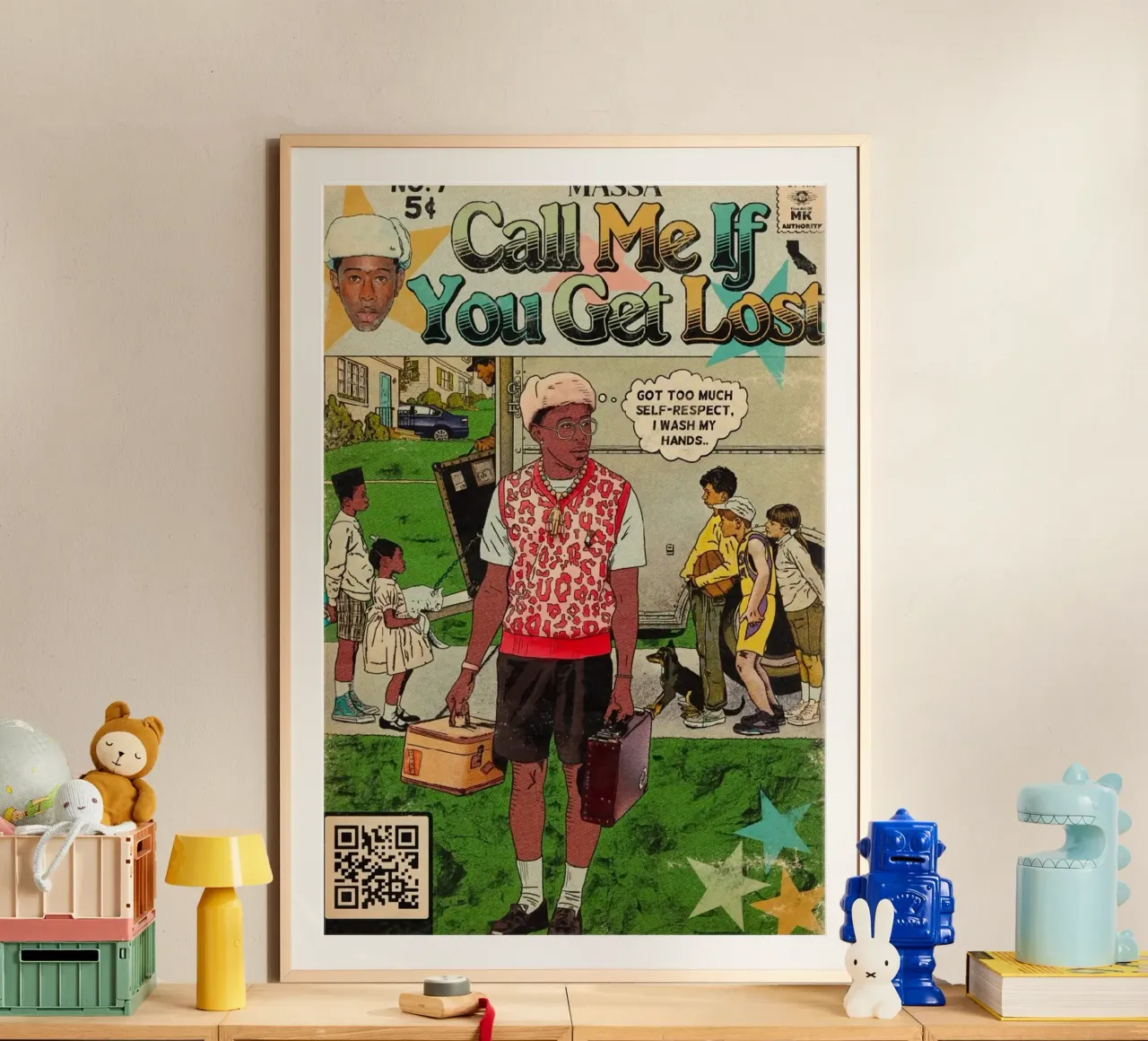 Cover Comic Call Me If You Get Lost poster con telaio in plastica da edanfargol