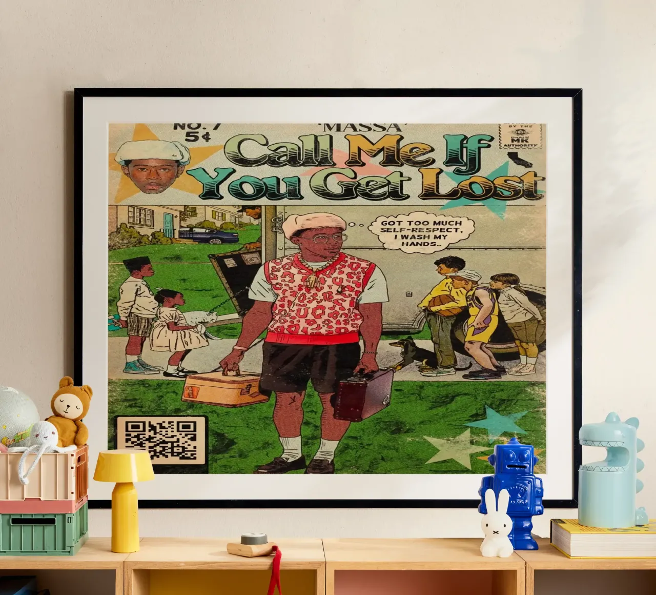 Cover Comic Call Me If You Get Lost poster con telaio in plastica da edanfargol
