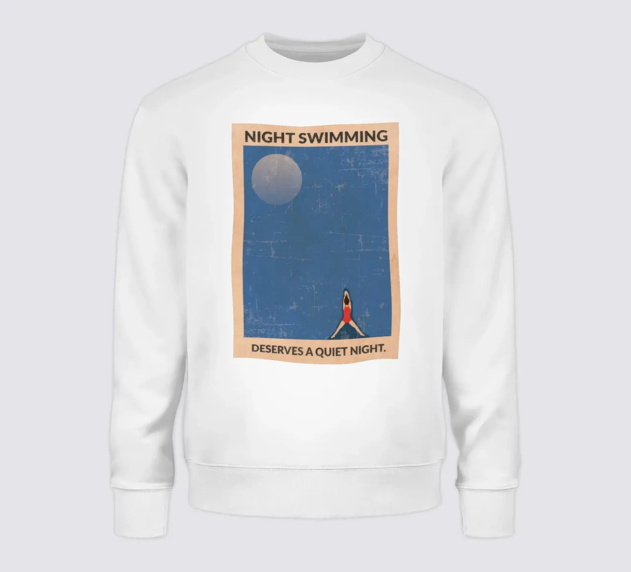 Acque libere (di notte) felpa da burnet